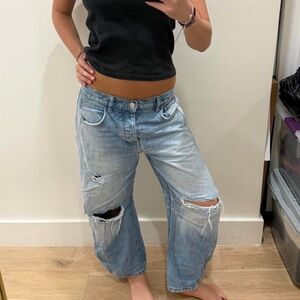 Free People barrel Jeans